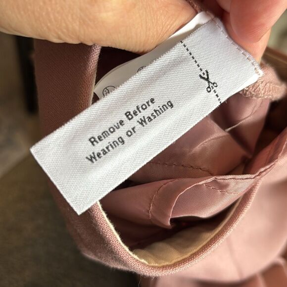 J. Crew cropped Dusty Pink Mauve Trousers work dressy women pants 6 wool blend - Picture 14 of 15